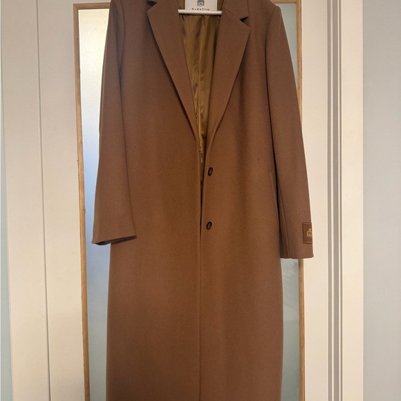 Aritzia Warm Brown Trench Coat
